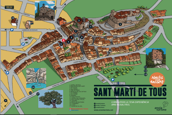 Sant Martí de Tous nucli amb encant